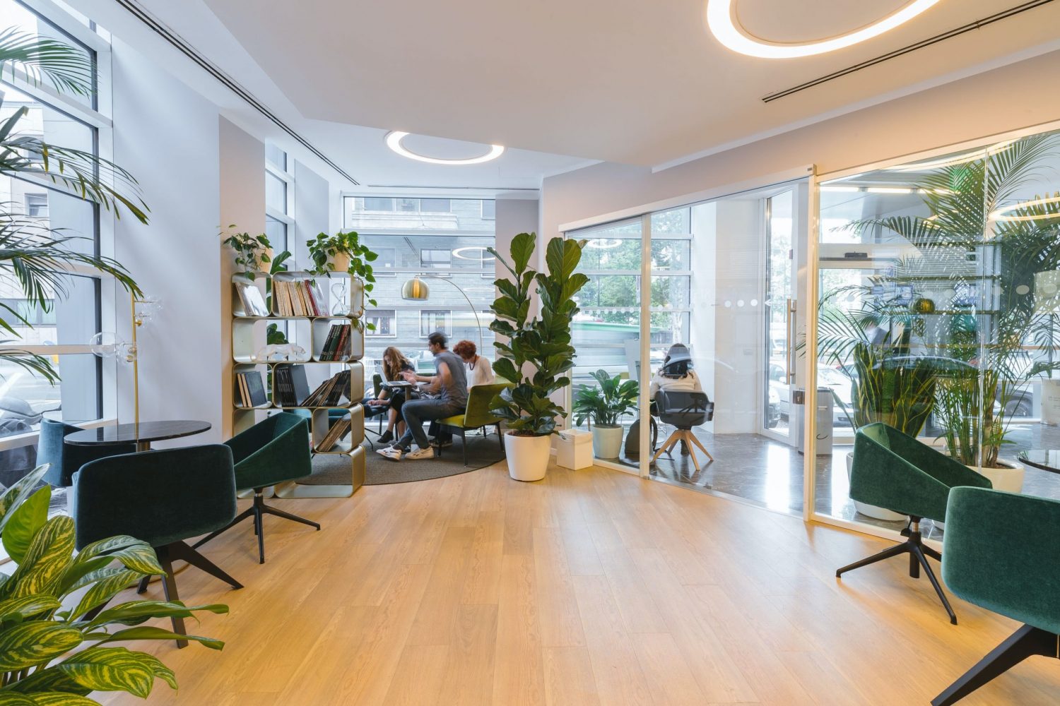 Office Interior with plants